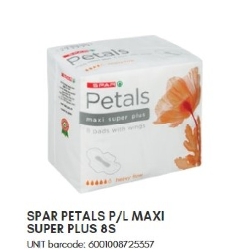 SPAR PETALS PADS MAXI SUPER PLUS 8'(RF)